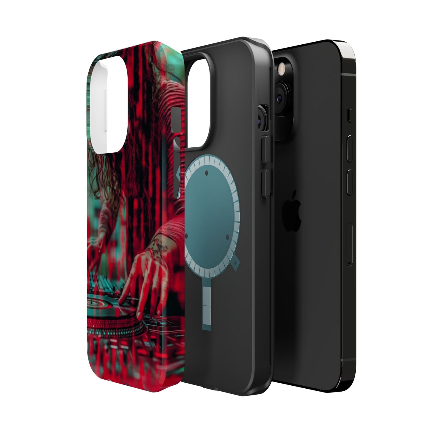"Vinyl Virtuoso" Luxury Magnetic Wireless Charging iPhone Case by Moxie Jay
