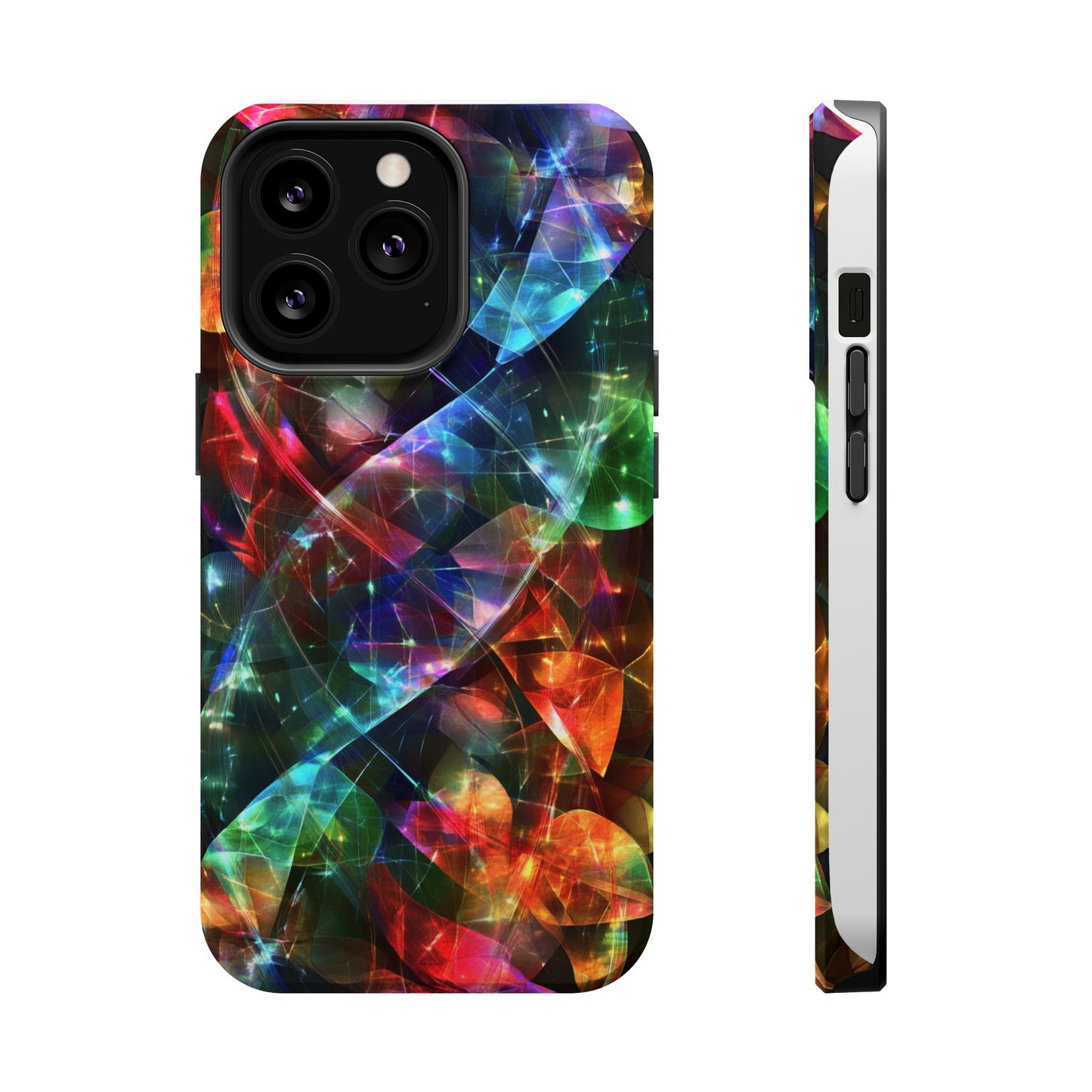 iPhone Case with Neon Colors Art by Moxie-Jay