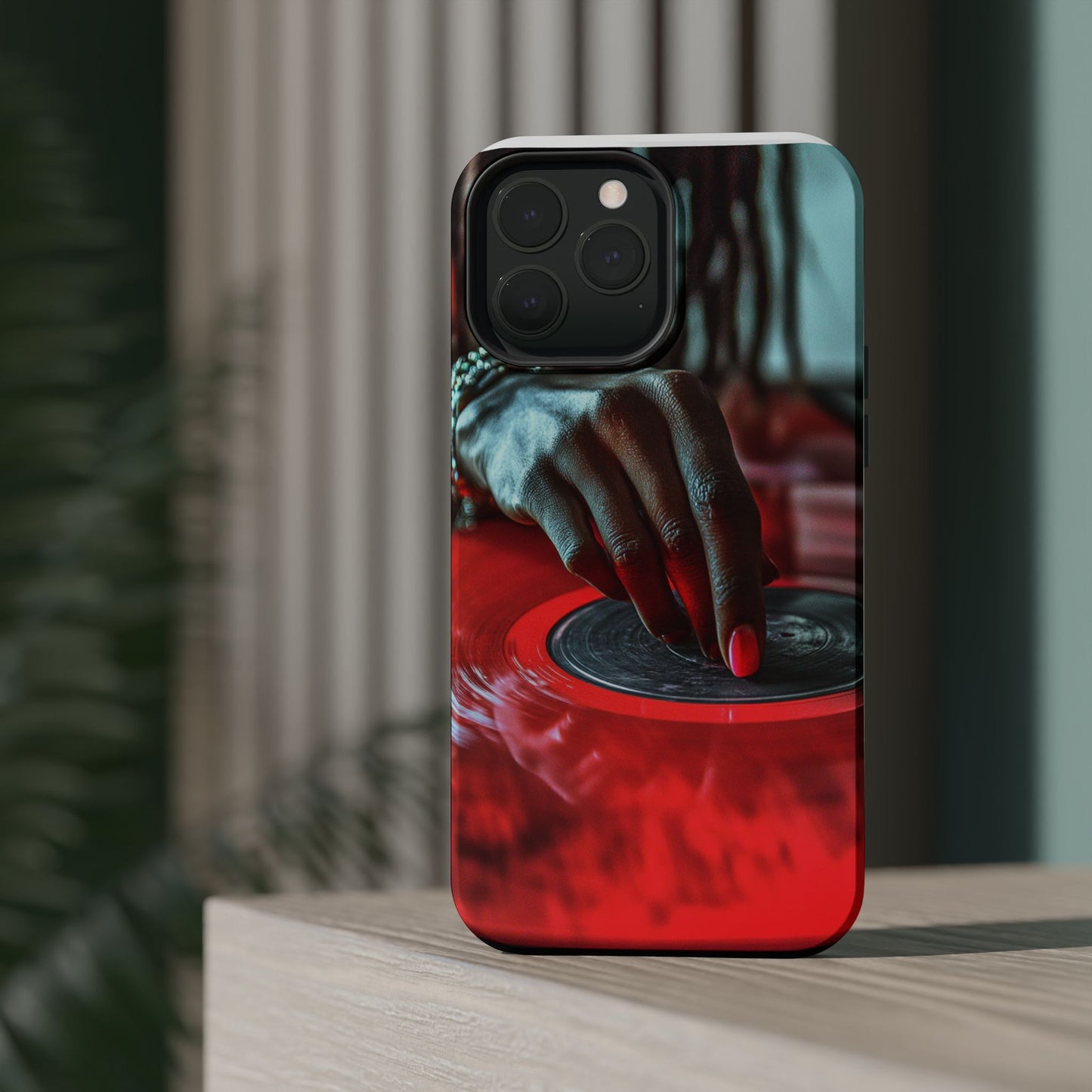 Luxurious MagSafe® Compatible iPhone Case - "Vinyl Groove" by Moxie-Jay
