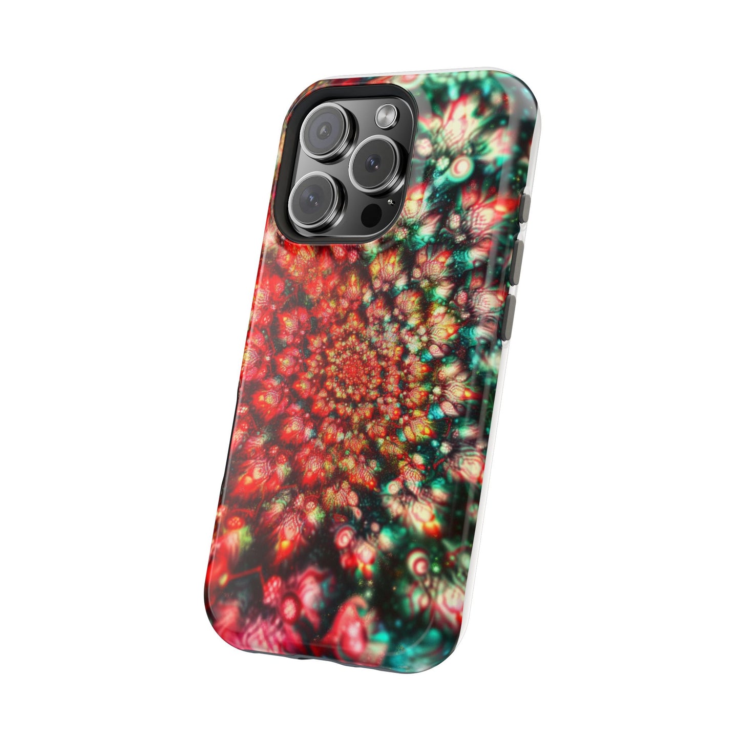 Luxurious Magnetic Wireless Charging Tough iPhone Case - "Psychedelic Dreams" by Moxie-Jay