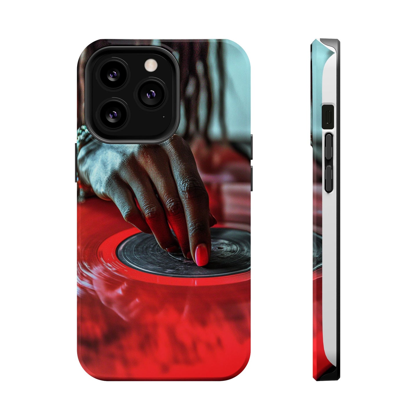 Luxurious MagSafe® Compatible iPhone Case - "Vinyl Groove" by Moxie-Jay