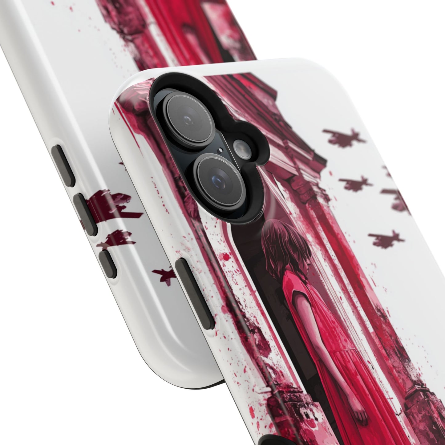Luxurious MagSafe® Compatible iPhone Case - "Resilience in Ruins" by Moxie-Jay