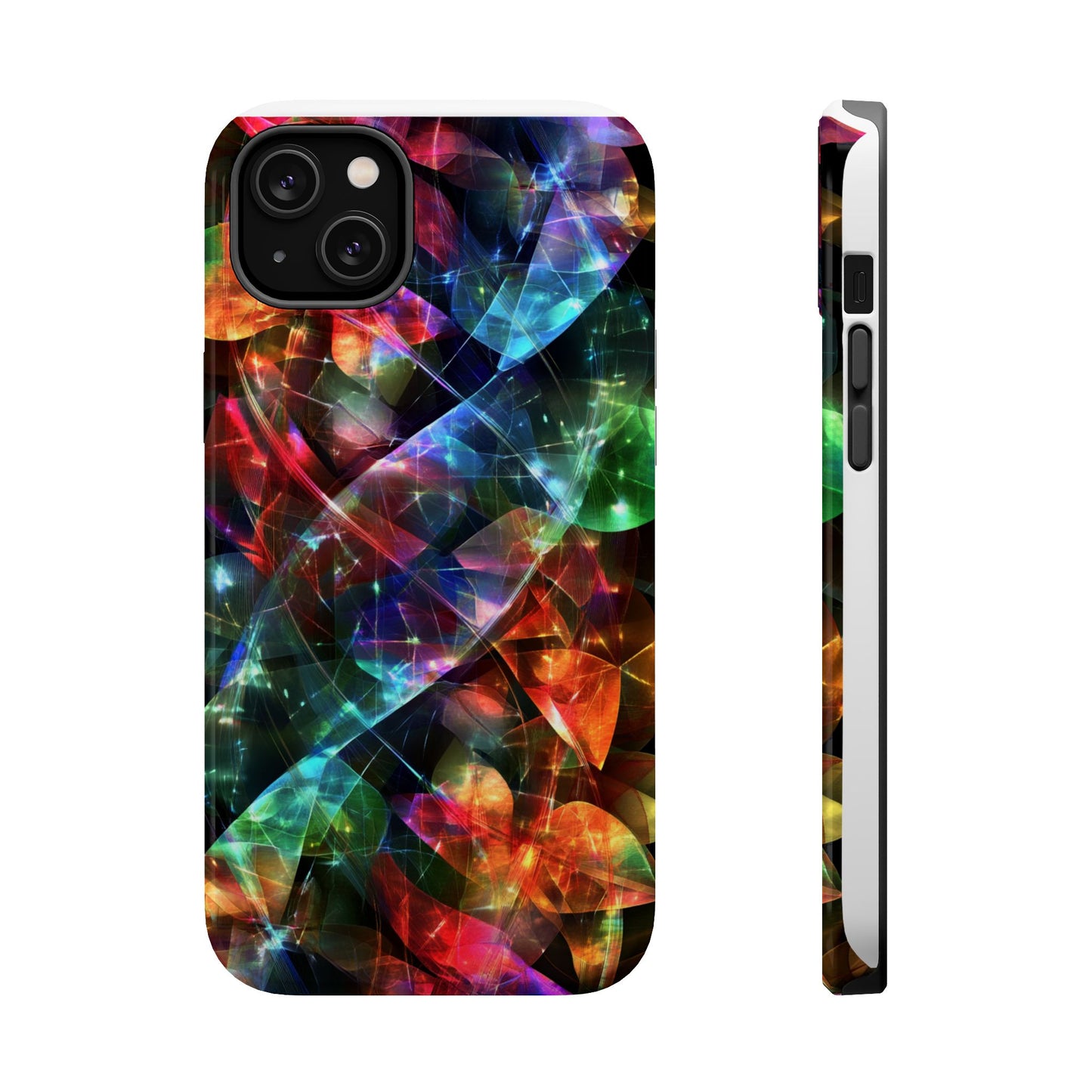 iPhone Case with Neon Colors Art by Moxie-Jay