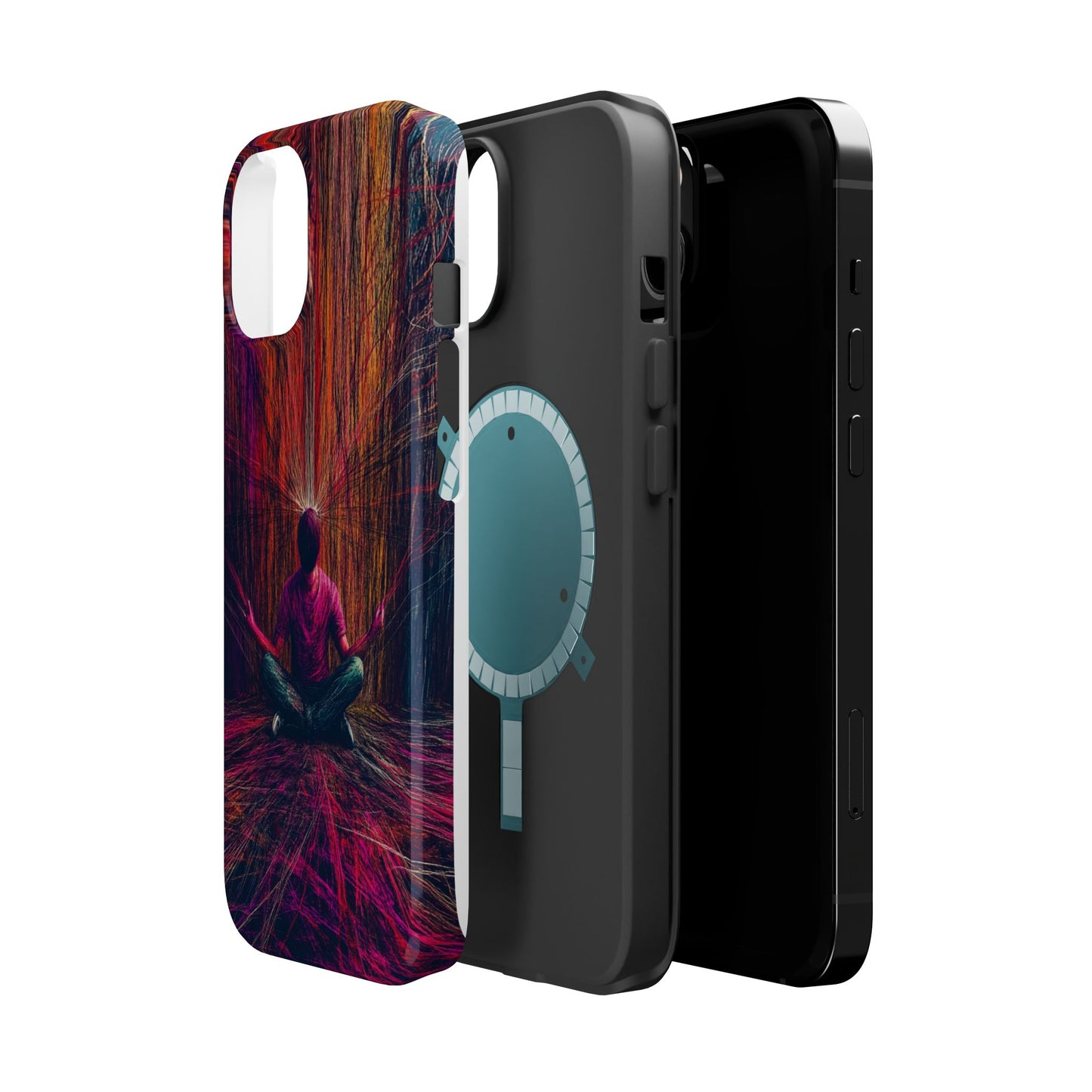 Luxurious Magnetic Wireless Charging Tough iPhone Case - "Transcendence" by Moxie-Jay