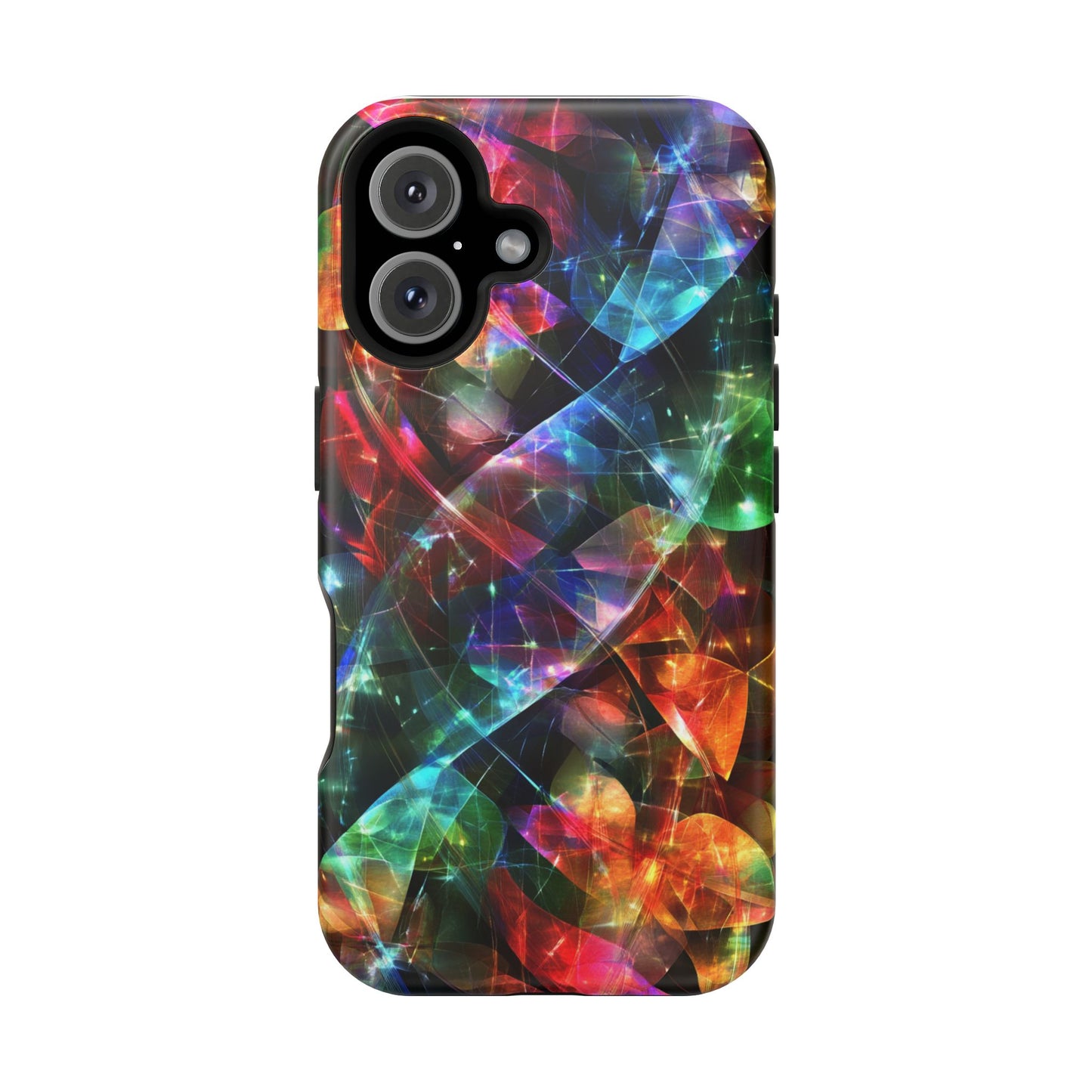 iPhone Case with Neon Colors Art by Moxie-Jay