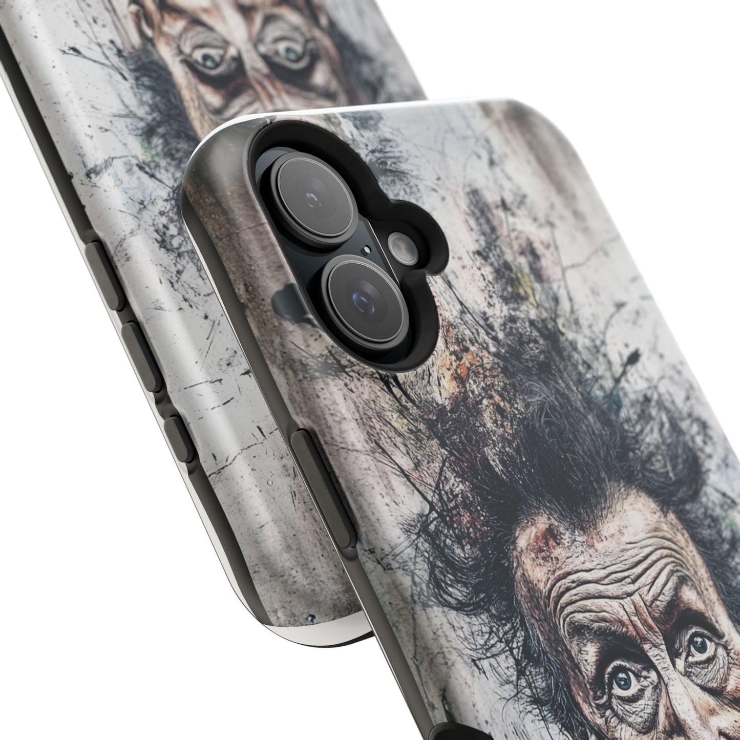 Luxurious Magnetic Wireless Charging Tough iPhone Case - "Demonic Dali" by Moxie-Jay
