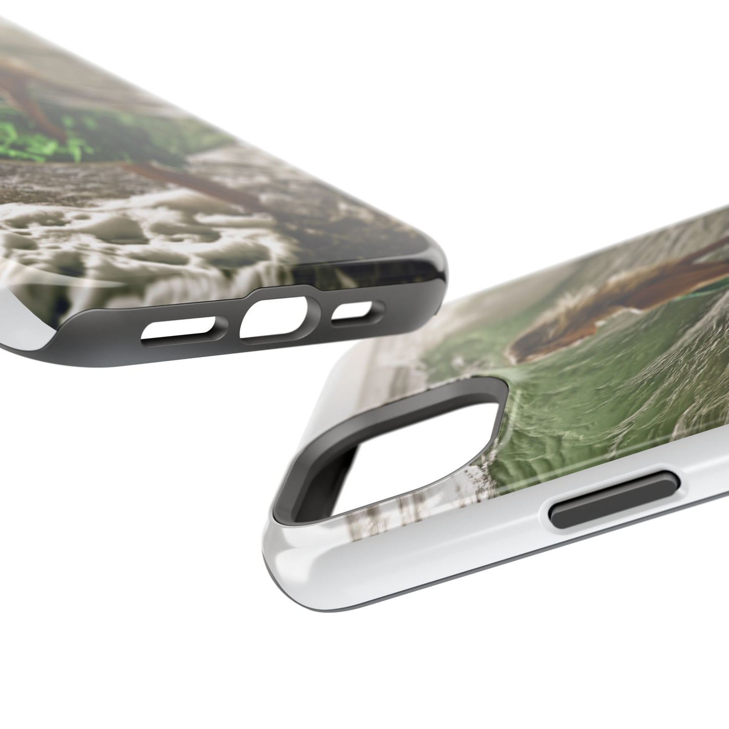 Surf's Up Chic" Luxury Magnetic Wireless Charging iPhone Case by Moxie Jay