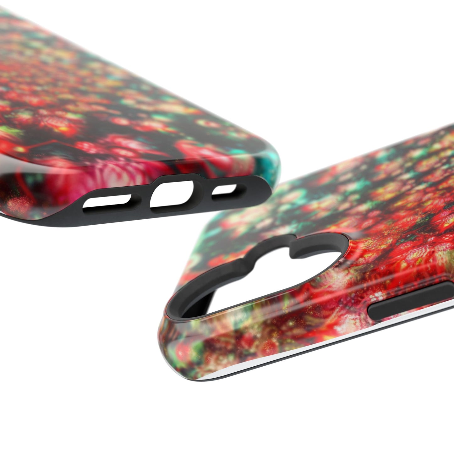 Luxurious Magnetic Wireless Charging Tough iPhone Case - "Psychedelic Dreams" by Moxie-Jay