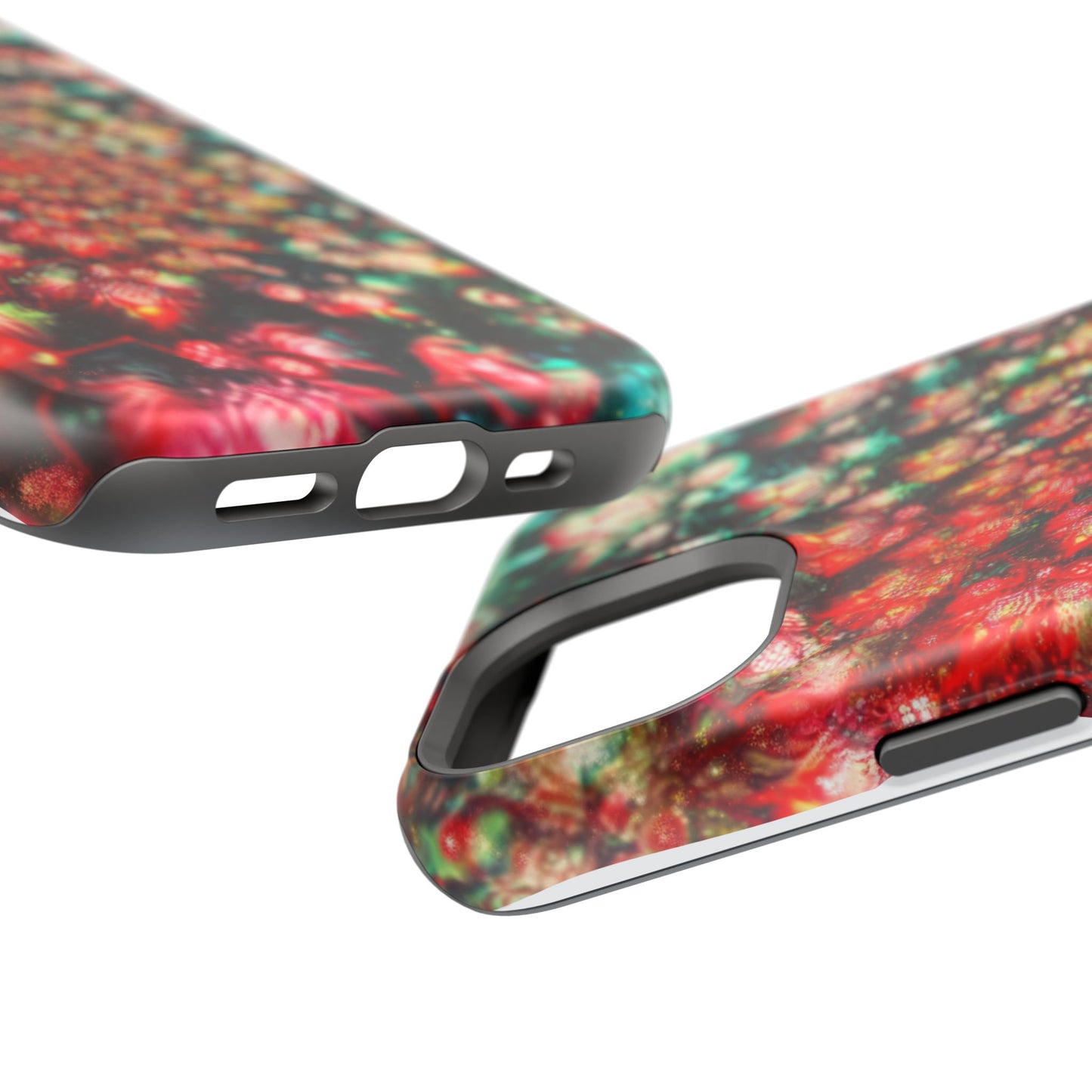 Luxurious Magnetic Wireless Charging Tough iPhone Case - "Psychedelic Dreams" by Moxie-Jay