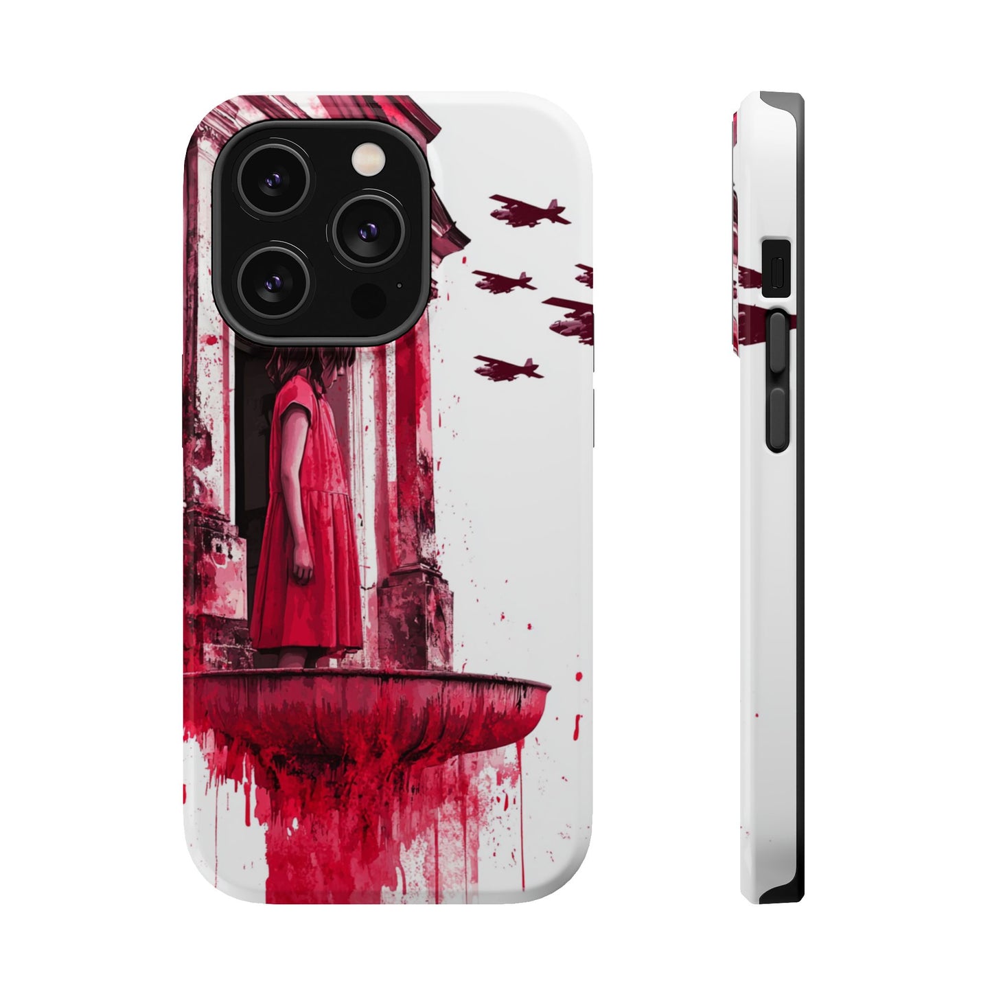 Luxurious MagSafe® Compatible iPhone Case - "Resilience in Ruins" by Moxie-Jay