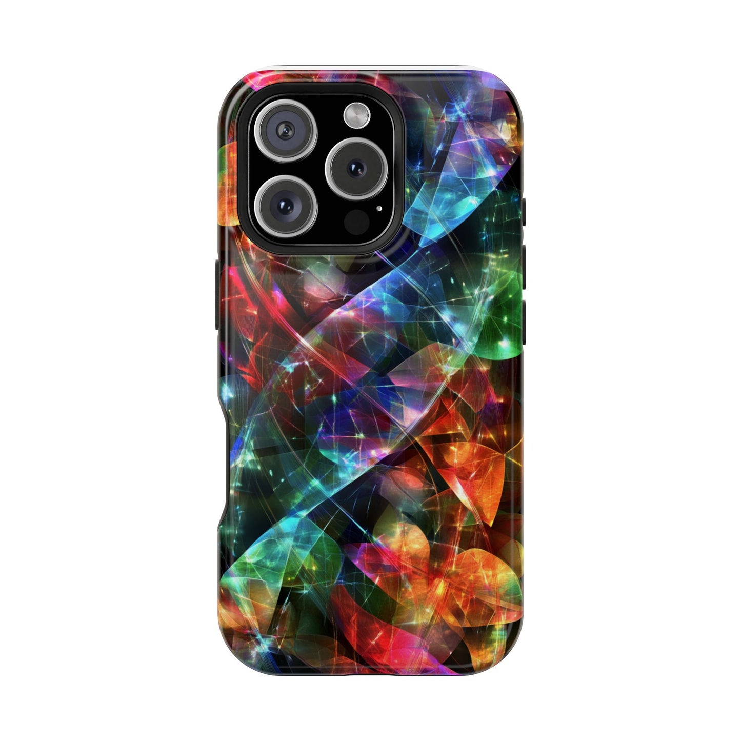 iPhone Case with Neon Colors Art by Moxie-Jay