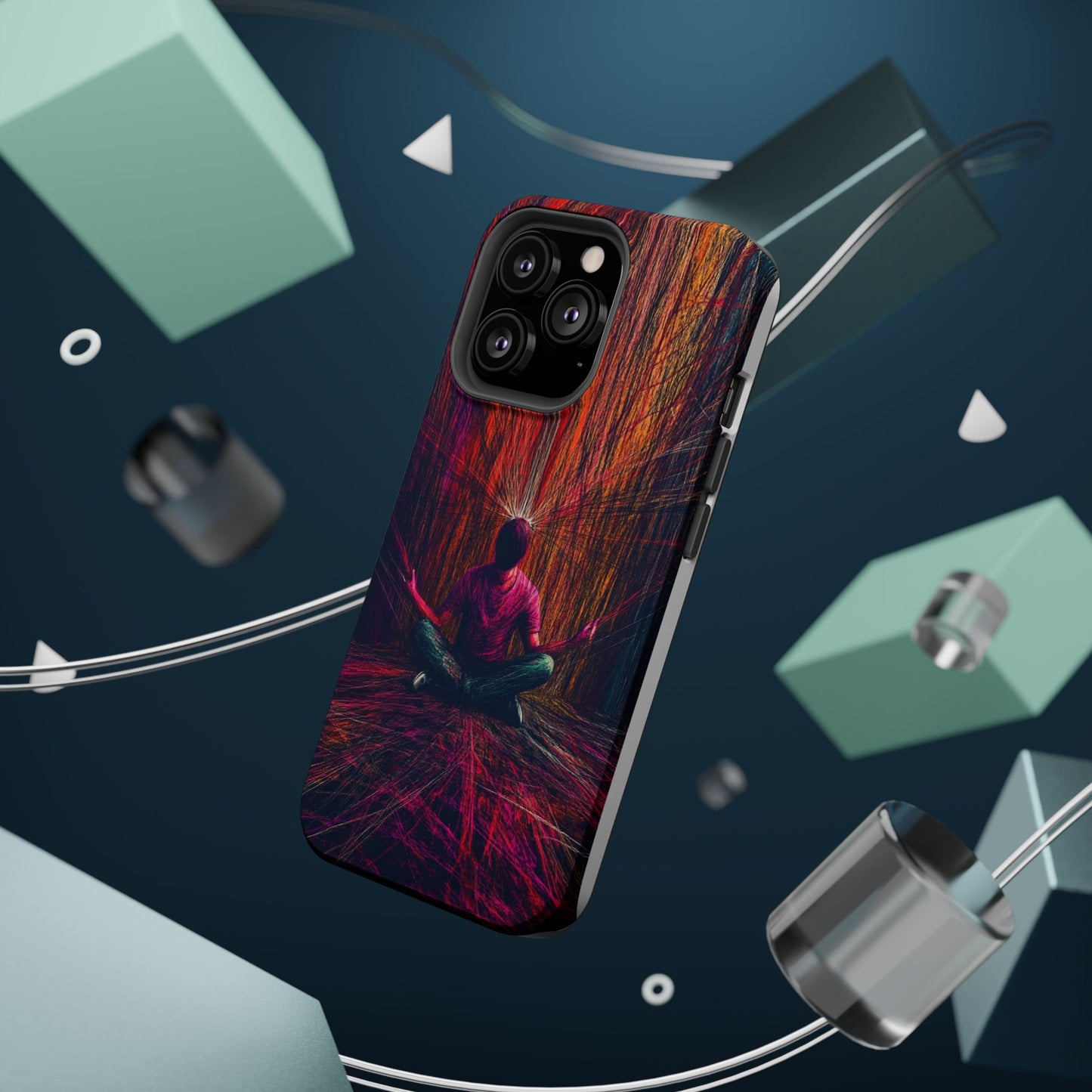 Luxurious Magnetic Wireless Charging Tough iPhone Case - "Transcendence" by Moxie-Jay
