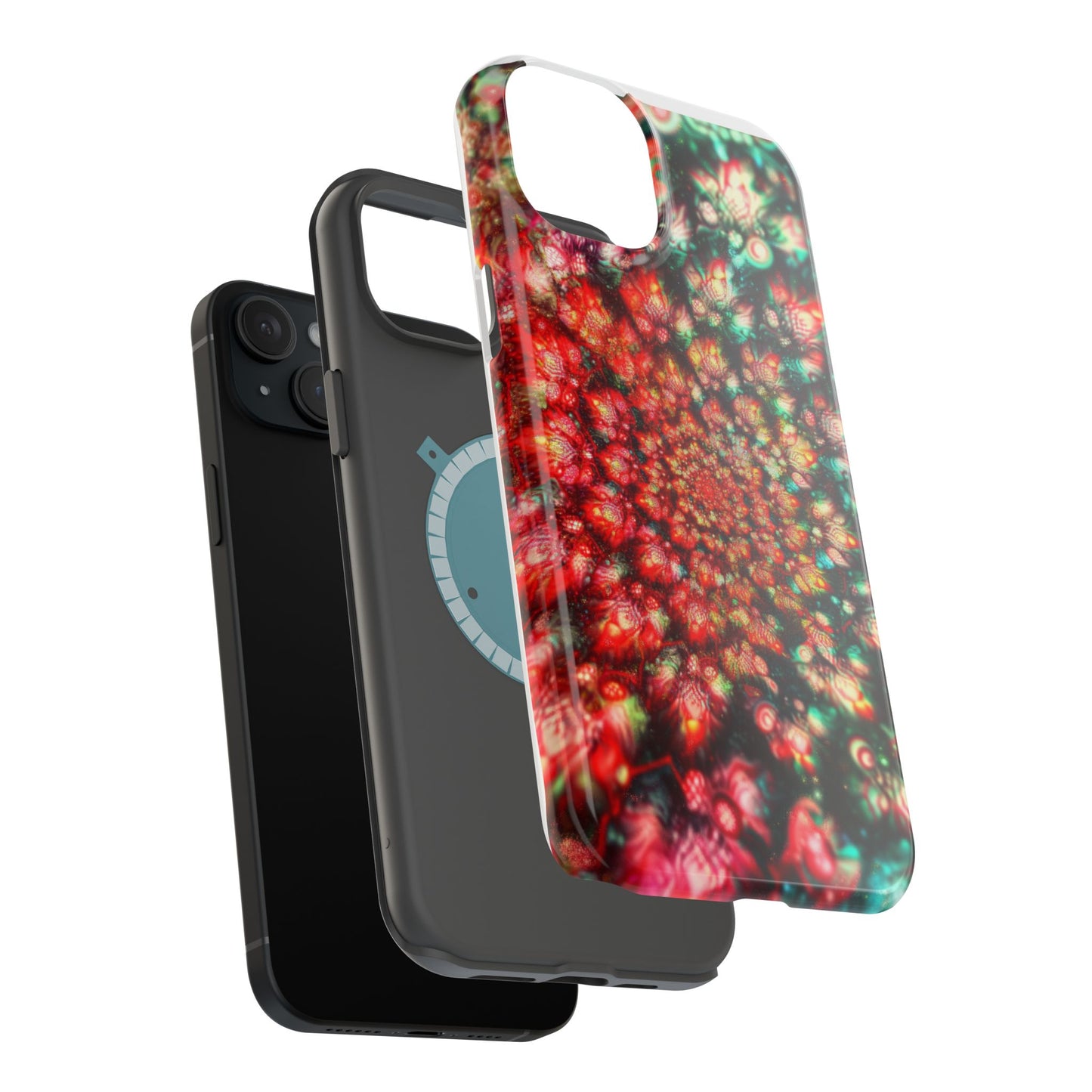 Luxurious Magnetic Wireless Charging Tough iPhone Case - "Psychedelic Dreams" by Moxie-Jay