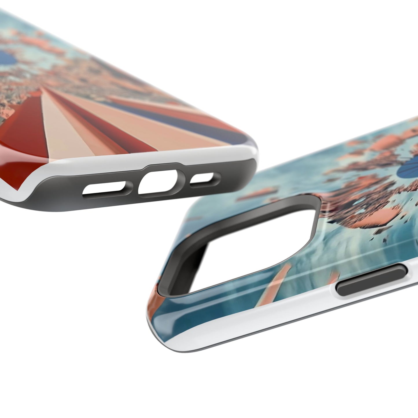Phone Case with 'World at 10000 MPH' Art by Moxie Jay