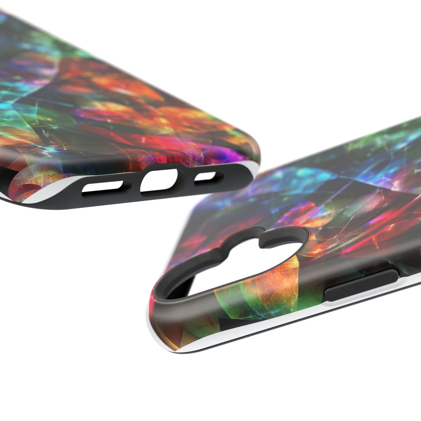 iPhone Case with Neon Colors Art by Moxie-Jay