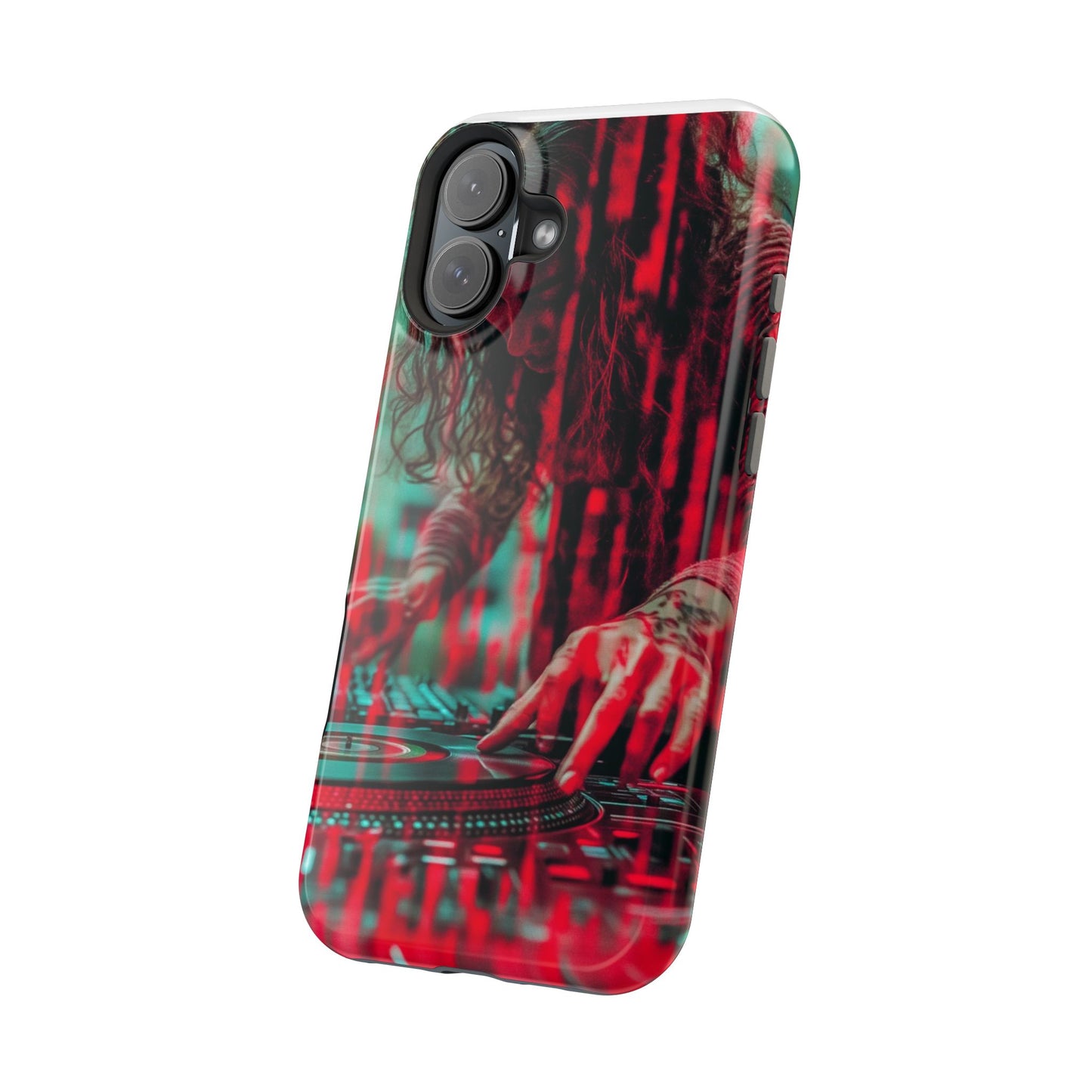 "Vinyl Virtuoso" Luxury Magnetic Wireless Charging iPhone Case by Moxie Jay
