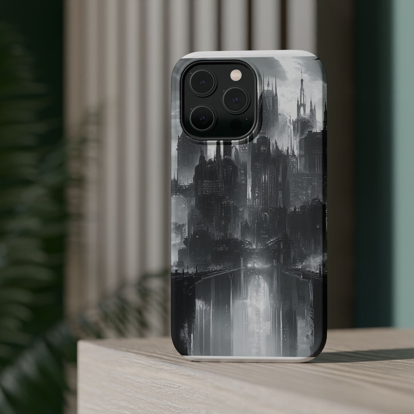 iPhone Magnetic Tough Case - Futuristic Gotham Design by Moxie Jay