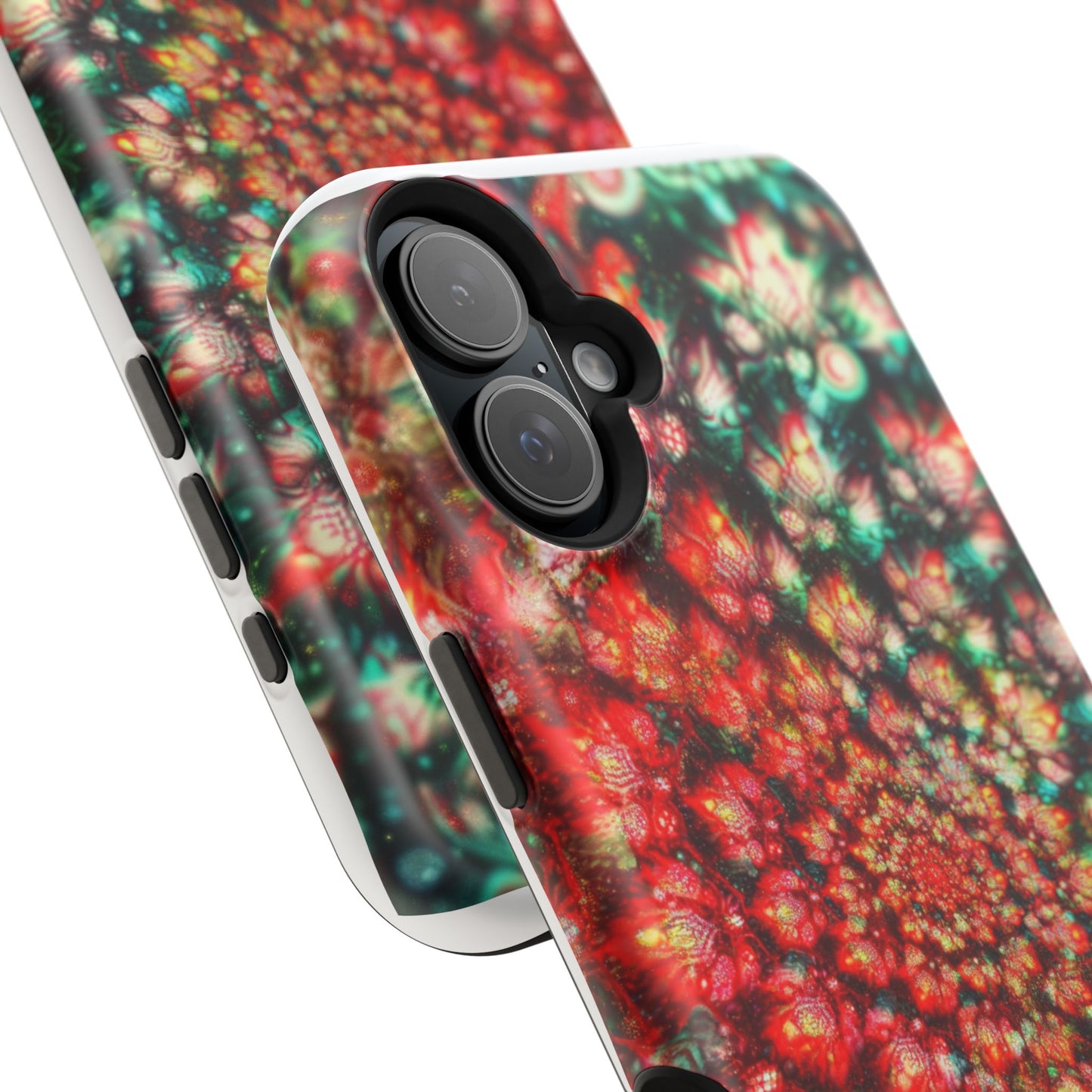 Luxurious Magnetic Wireless Charging Tough iPhone Case - "Psychedelic Dreams" by Moxie-Jay