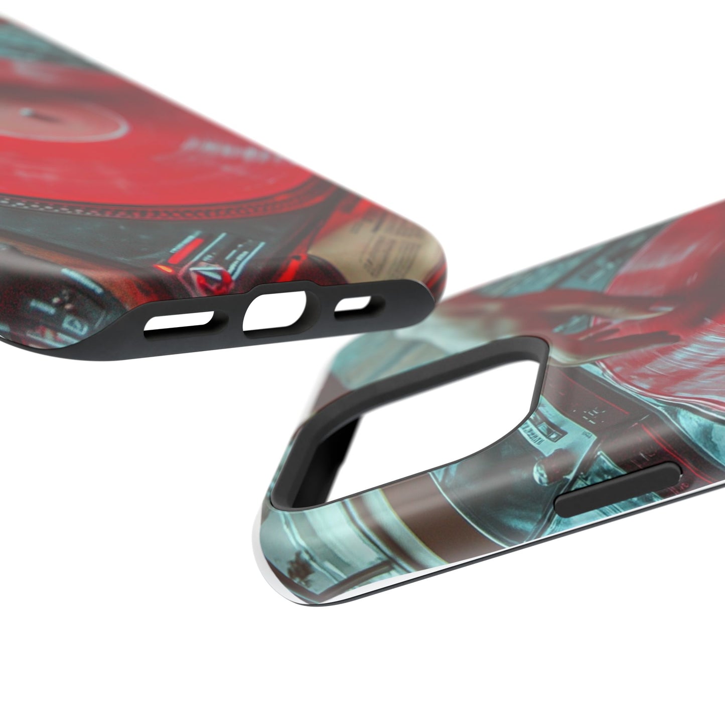 Wireless iPhone Case - Red Record Scratch Art