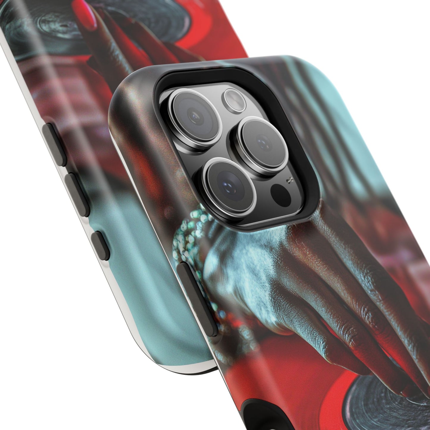 Luxurious MagSafe® Compatible iPhone Case - "Vinyl Groove" by Moxie-Jay
