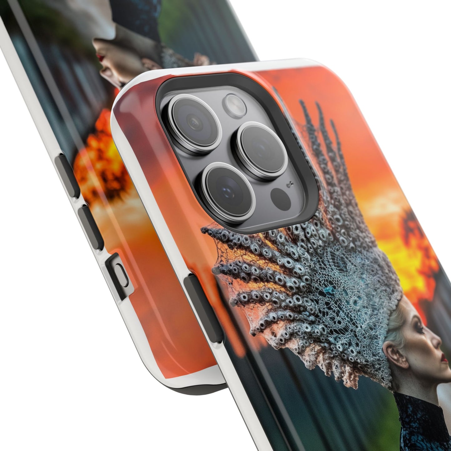 Sunset Goddess" Magnetic Wireless Charging iPhone Case by Moxie Jay