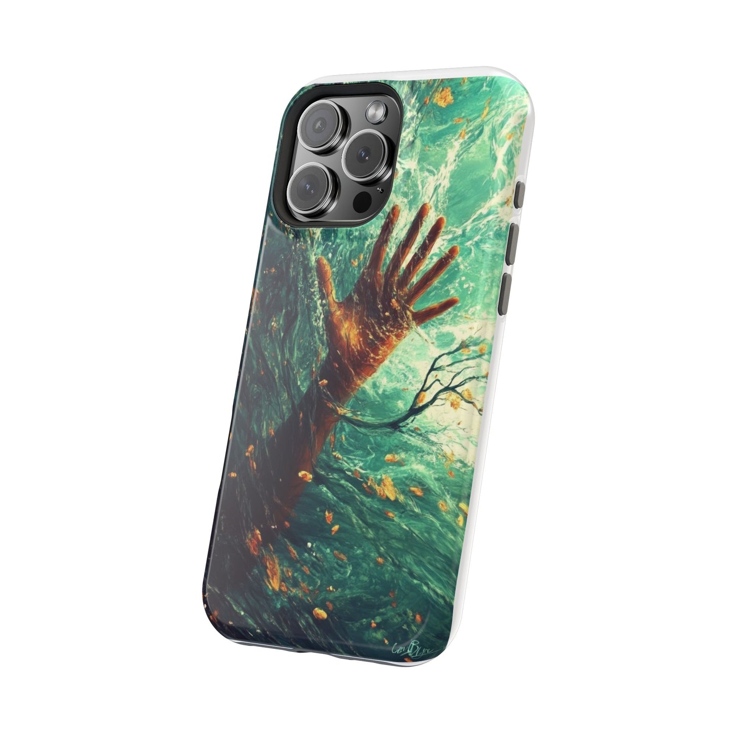 Magnetic Phone Protector Case - Ocean Surfer Design