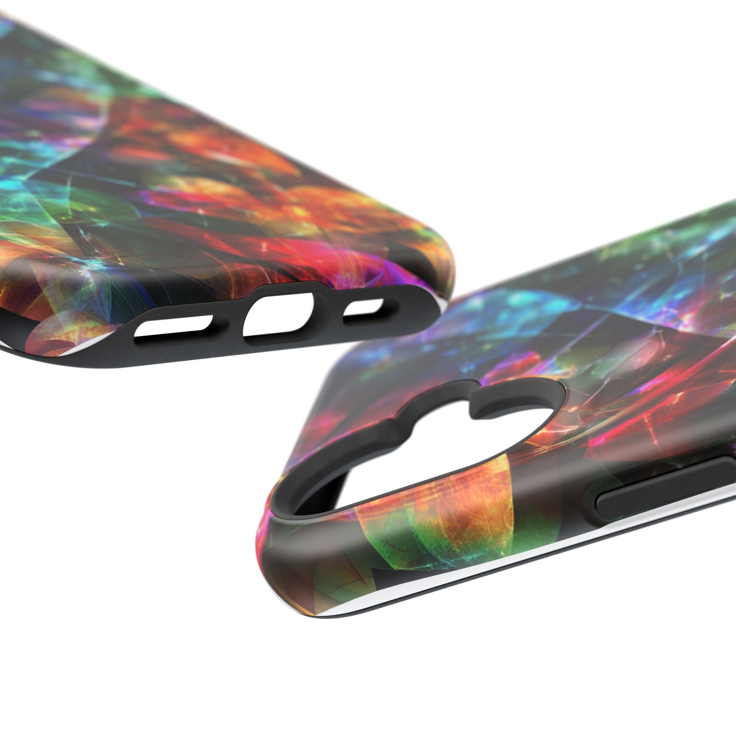 iPhone Case with Neon Colors Art by Moxie-Jay