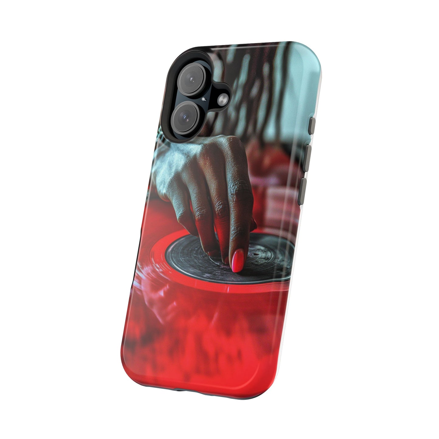 Luxurious MagSafe® Compatible iPhone Case - "Vinyl Groove" by Moxie-Jay