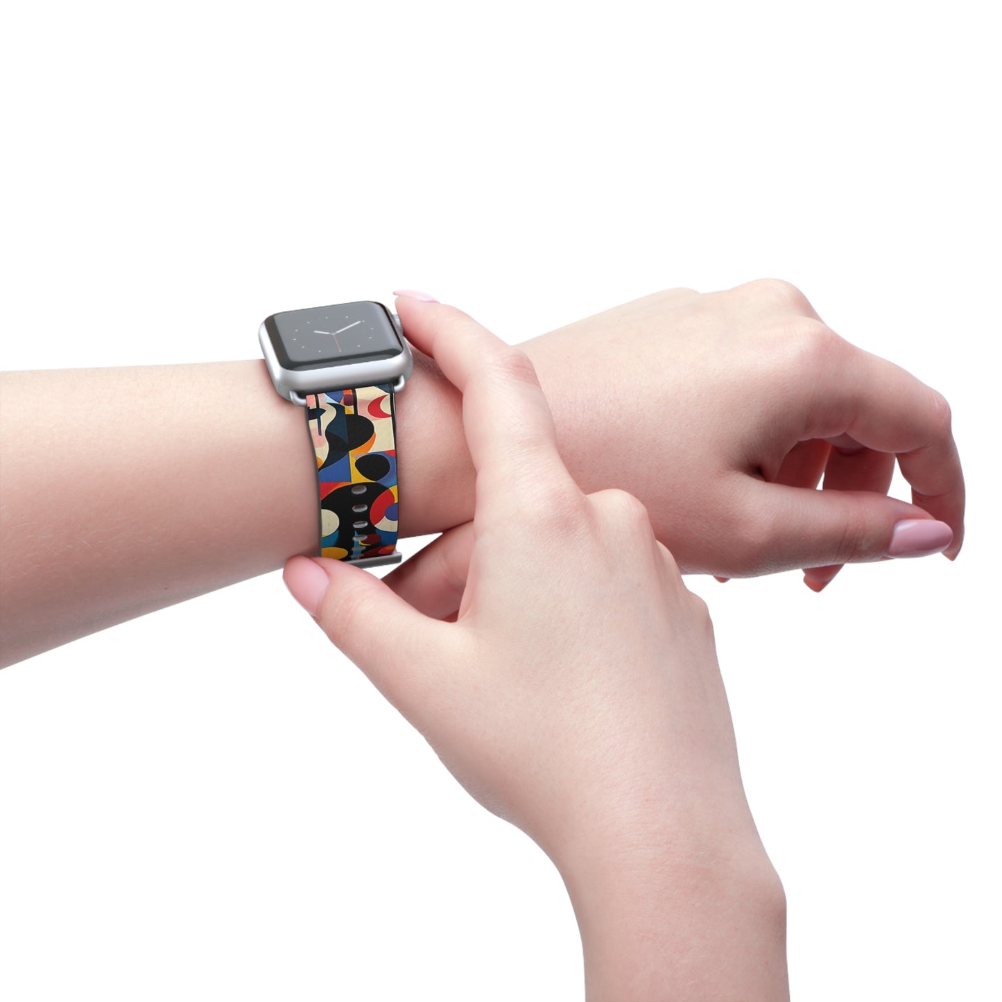 Colorful Geometric Watch Band – Stylish Accessory for Any Occasion
