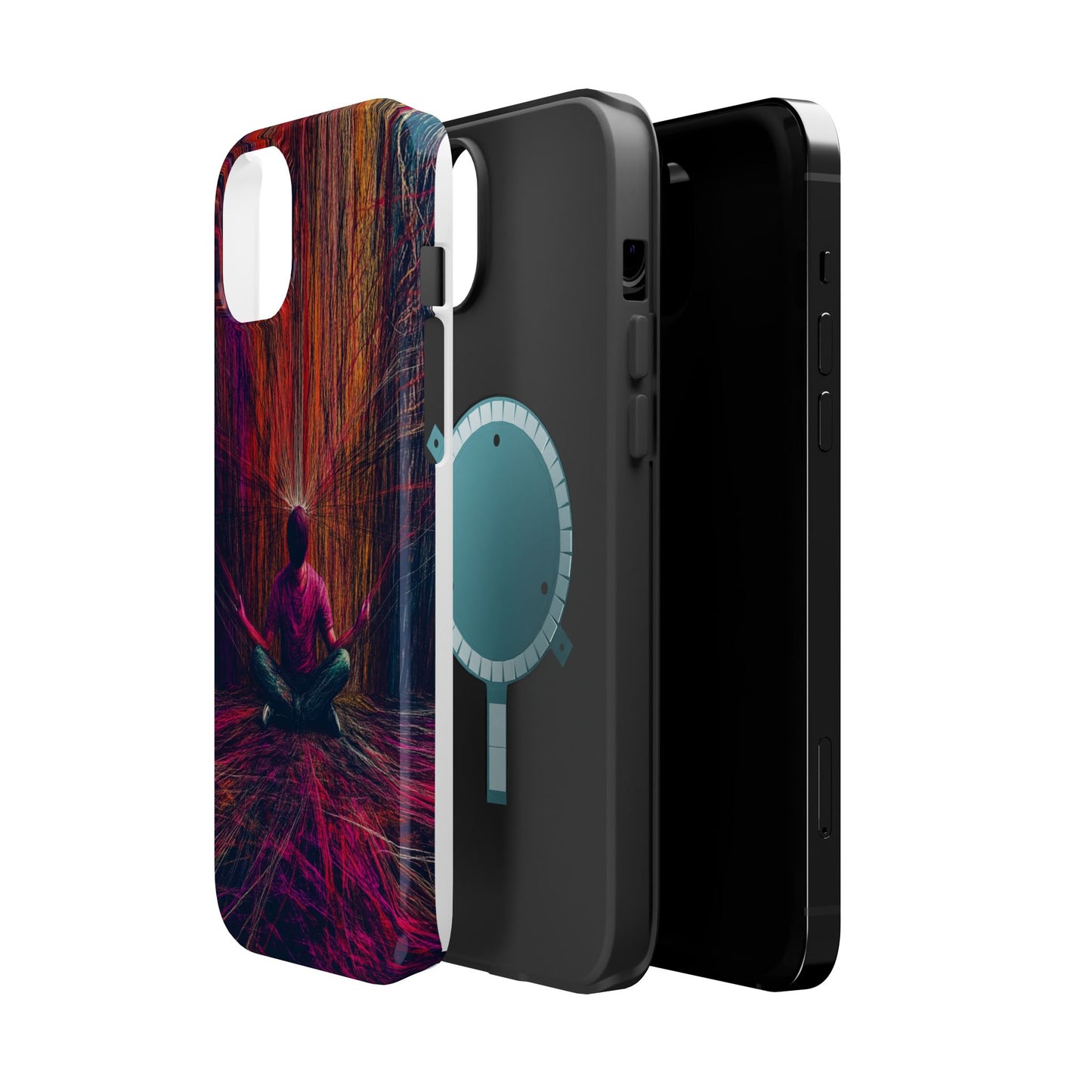 Luxurious Magnetic Wireless Charging Tough iPhone Case - "Transcendence" by Moxie-Jay