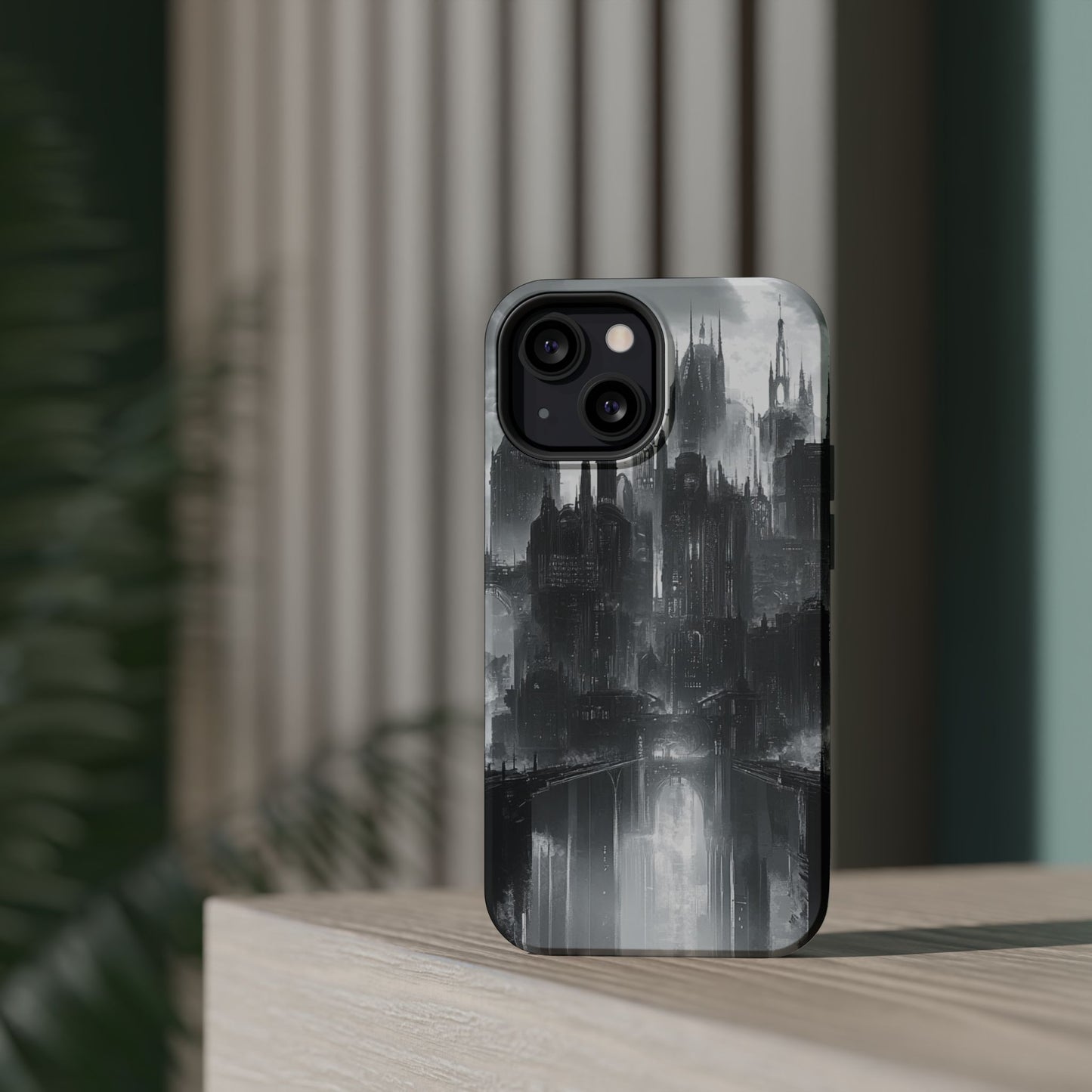iPhone Magnetic Tough Case - Futuristic Gotham Design by Moxie Jay
