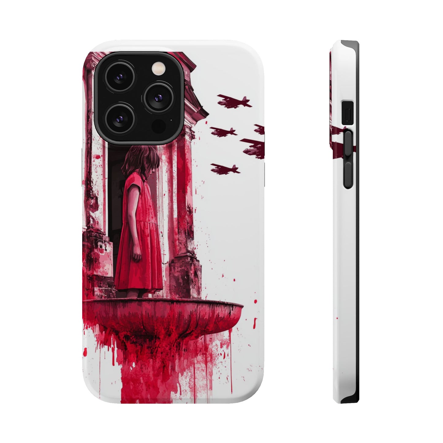 Luxurious MagSafe® Compatible iPhone Case - "Resilience in Ruins" by Moxie-Jay