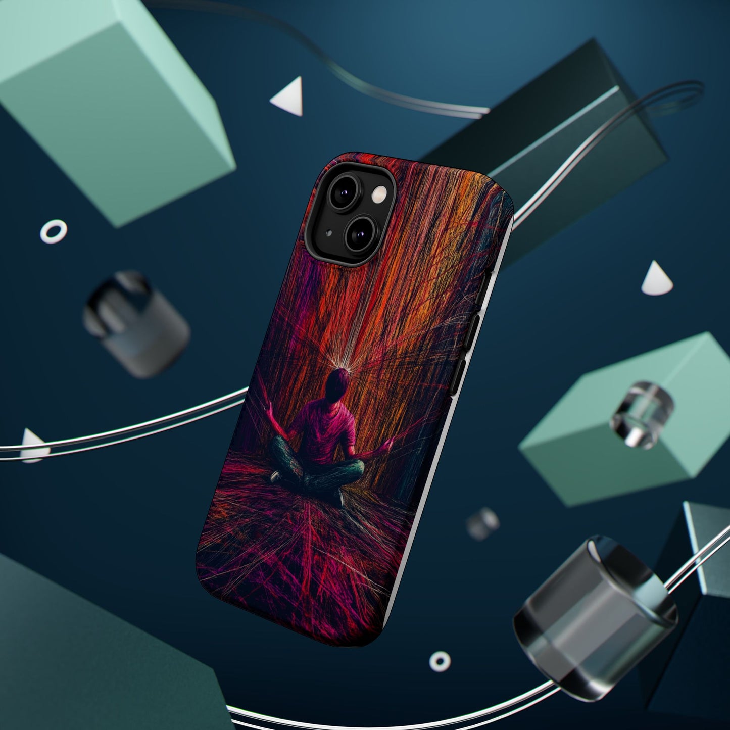 Luxurious Magnetic Wireless Charging Tough iPhone Case - "Transcendence" by Moxie-Jay