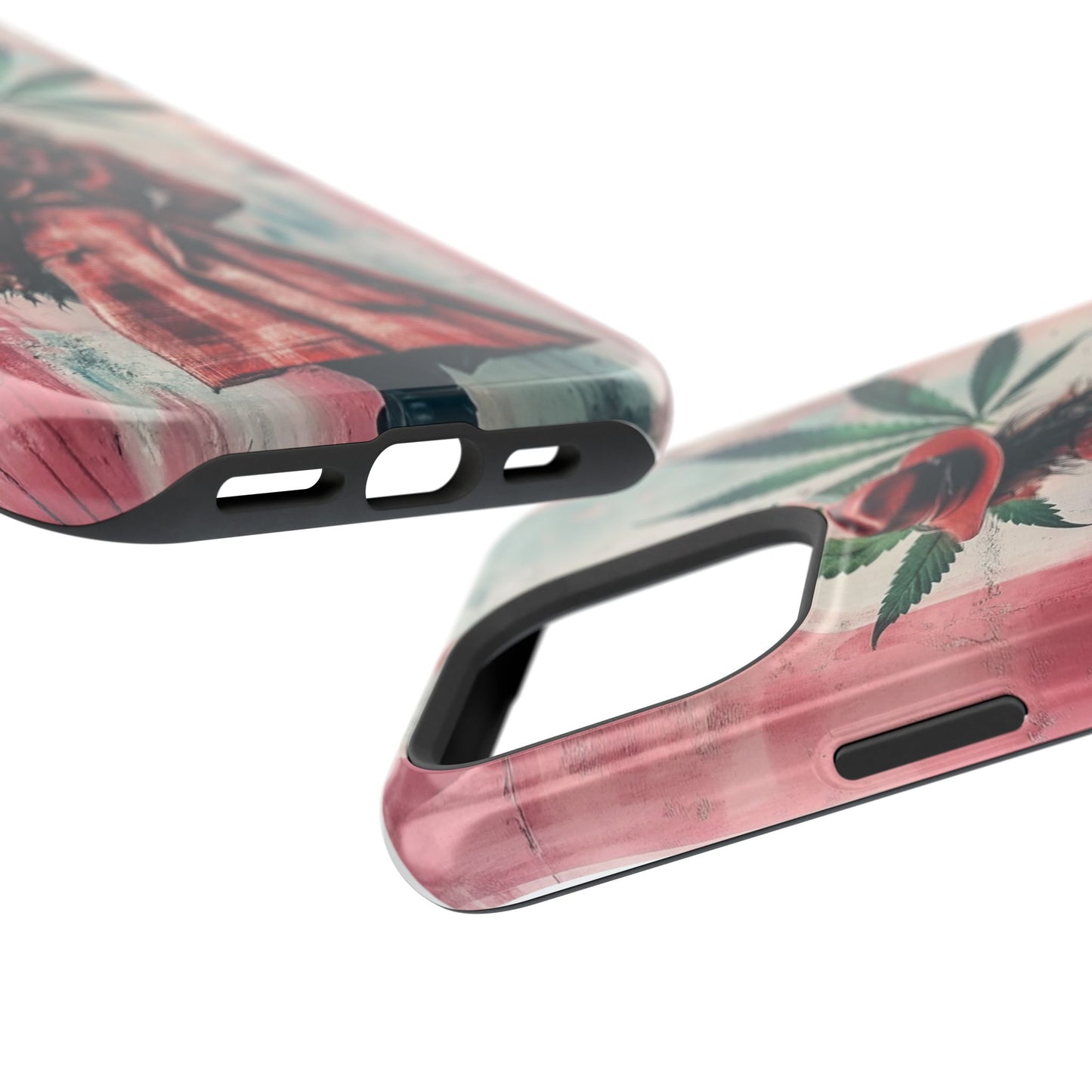 Bohemian Magnetic Tough Case - Stylish Cannabis Art for Phone Protection