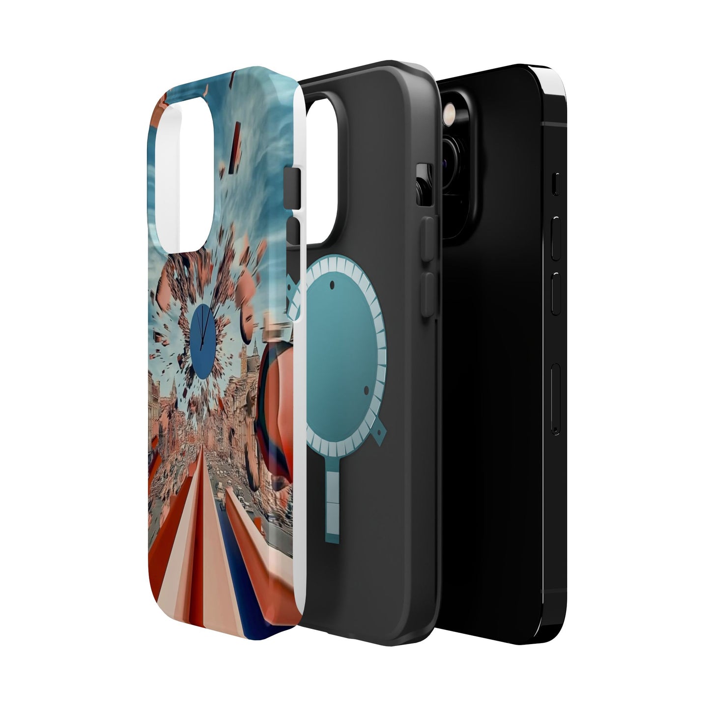 Phone Case with 'World at 10000 MPH' Art by Moxie Jay