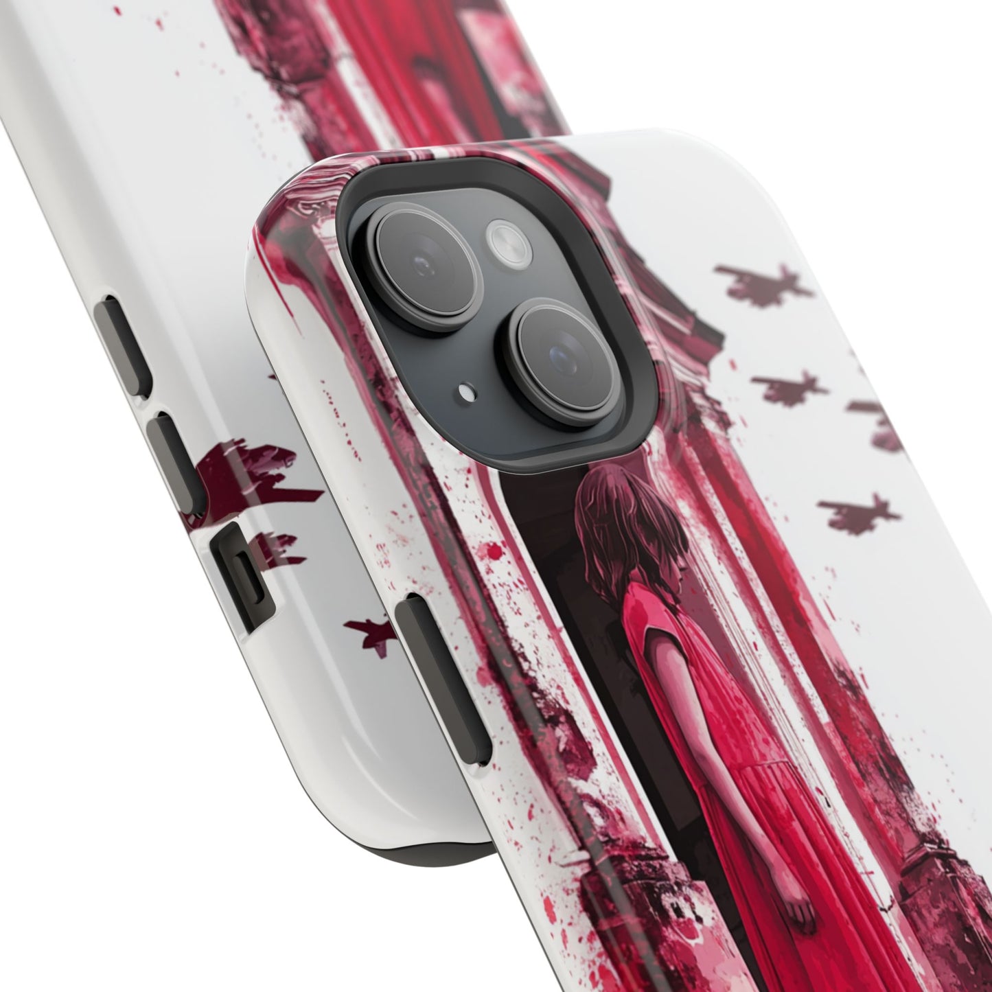 Luxurious MagSafe® Compatible iPhone Case - "Resilience in Ruins" by Moxie-Jay