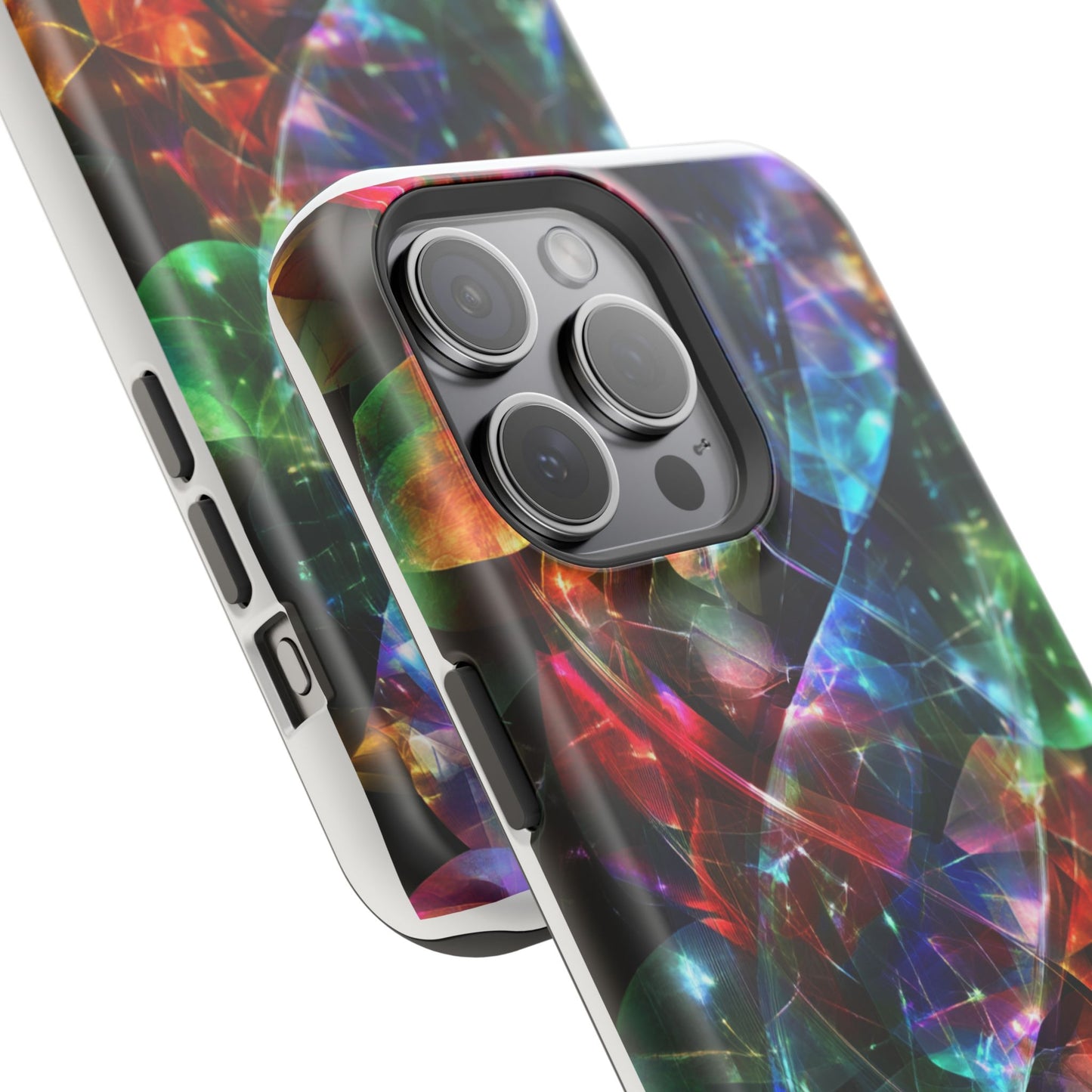 iPhone Case with Neon Colors Art by Moxie-Jay