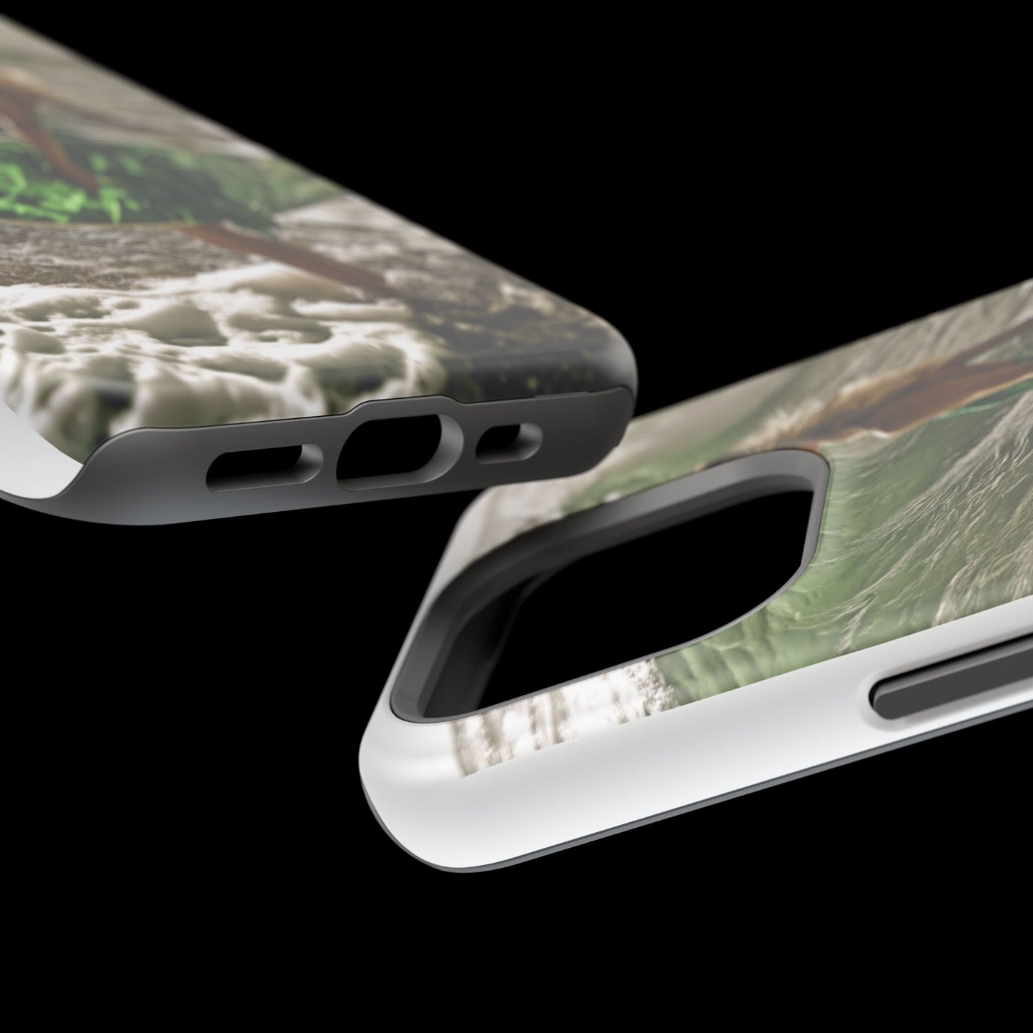 Surf's Up Chic" Luxury Magnetic Wireless Charging iPhone Case by Moxie Jay