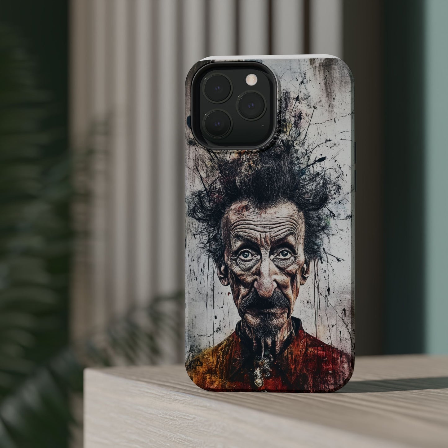 Luxurious Magnetic Wireless Charging Tough iPhone Case - "Demonic Dali" by Moxie-Jay
