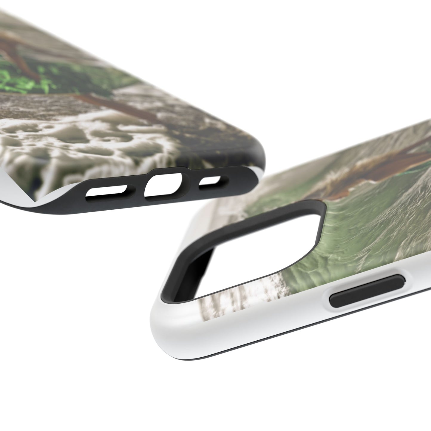 Surf's Up Chic" Luxury Magnetic Wireless Charging iPhone Case by Moxie Jay