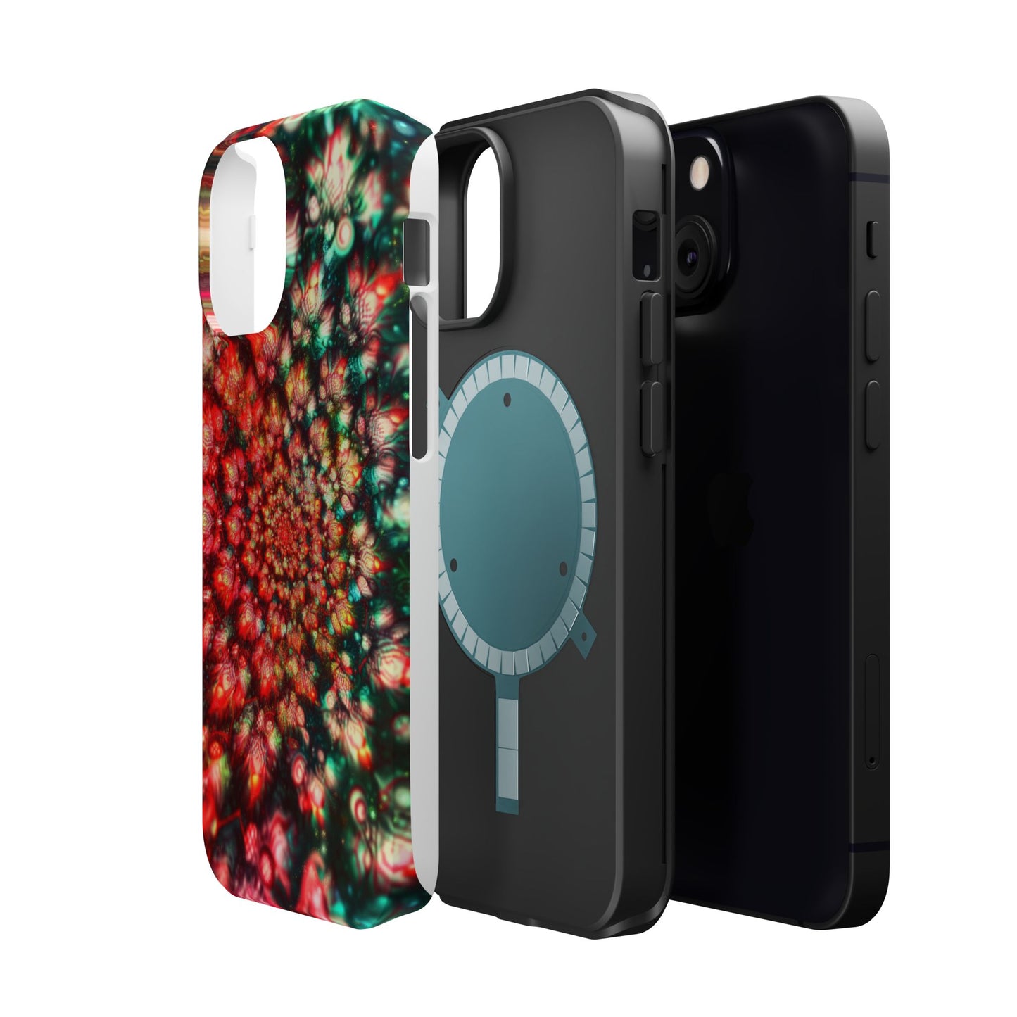 Luxurious Magnetic Wireless Charging Tough iPhone Case - "Psychedelic Dreams" by Moxie-Jay
