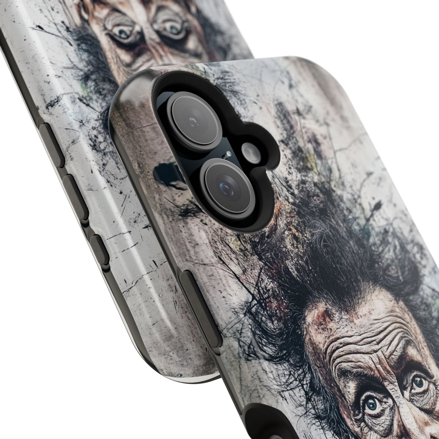 Luxurious Magnetic Wireless Charging Tough iPhone Case - "Demonic Dali" by Moxie-Jay