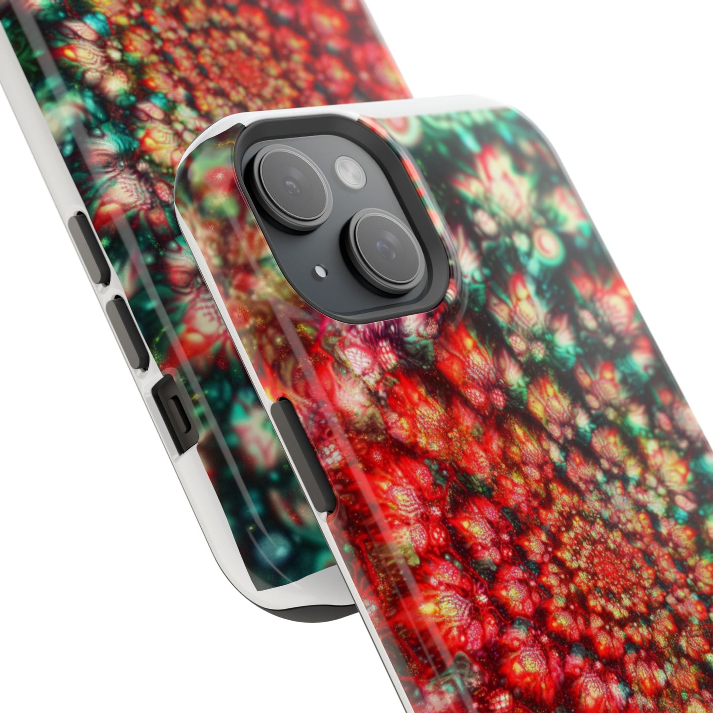 Luxurious Magnetic Wireless Charging Tough iPhone Case - "Psychedelic Dreams" by Moxie-Jay