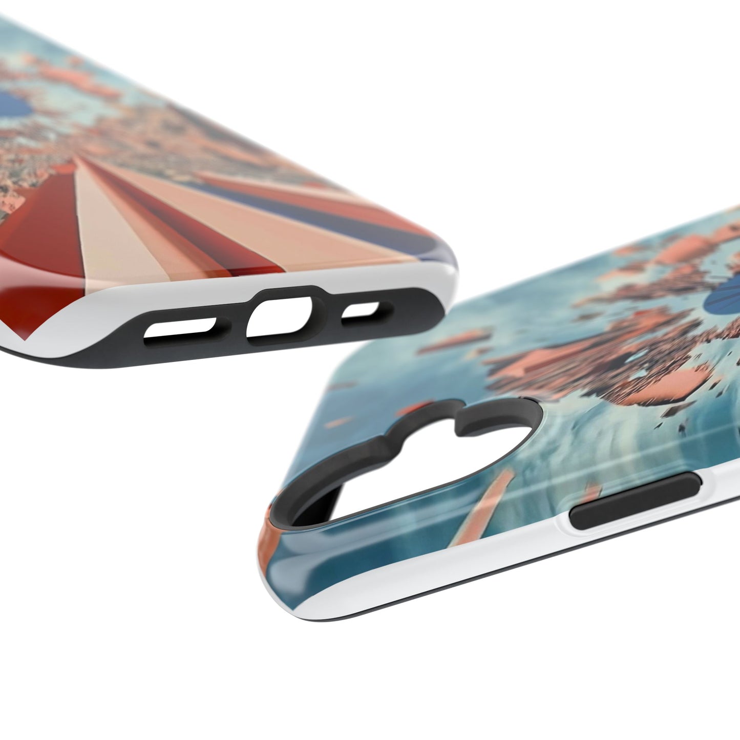 Phone Case with 'World at 10000 MPH' Art by Moxie Jay