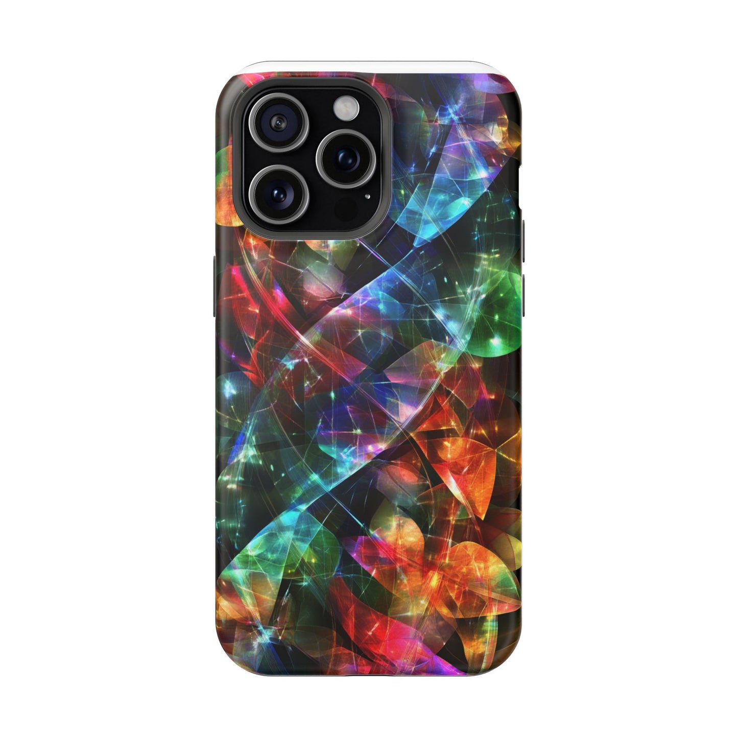 iPhone Case with Neon Colors Art by Moxie-Jay