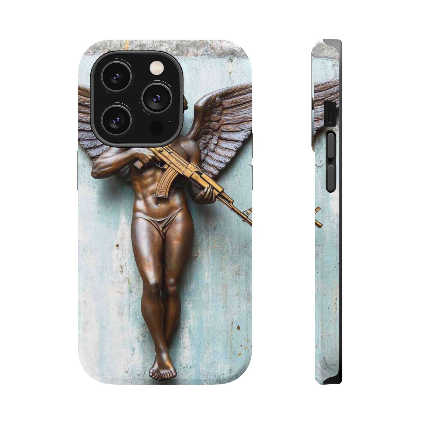 Phone Case - Angel of Death with Assault Rifle Design