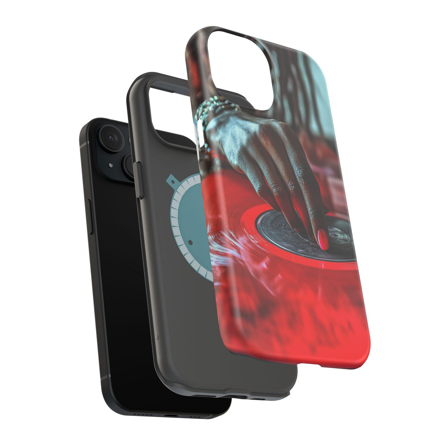 Luxurious MagSafe® Compatible iPhone Case - "Vinyl Groove" by Moxie-Jay
