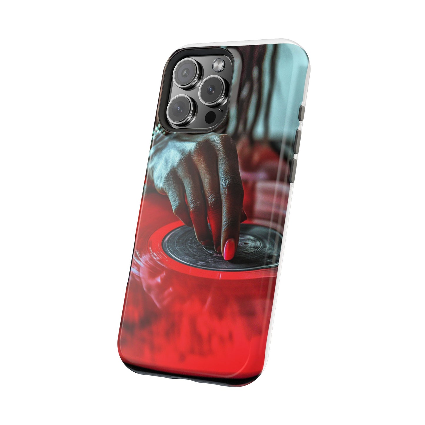 Luxurious MagSafe® Compatible iPhone Case - "Vinyl Groove" by Moxie-Jay