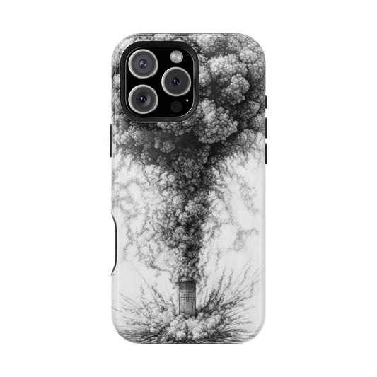 Artistic Magnetic Tough Case - Abstract Smoke Design
