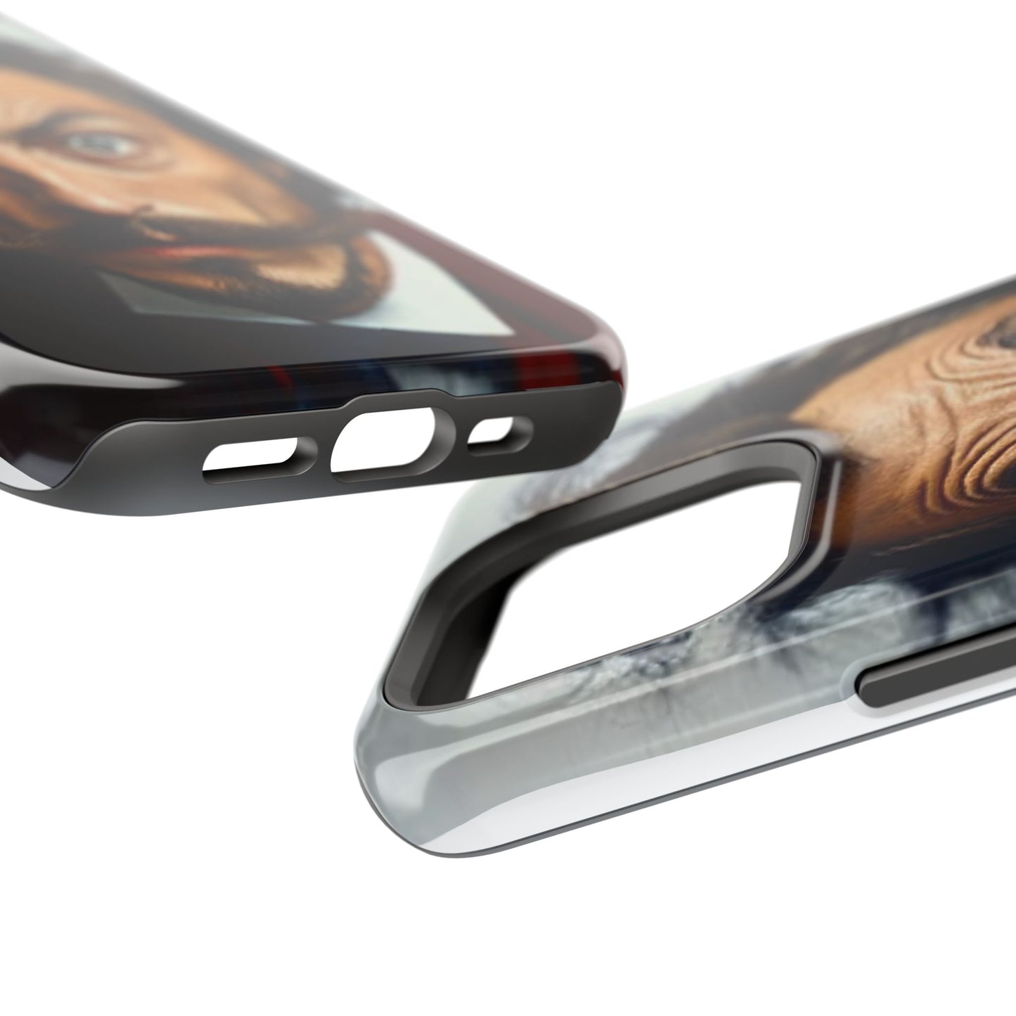 Luxurious Magnetic Wireless Charging Tough iPhone Case - “Close-Up Salvador Dali” by Moxie-Jay